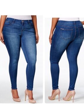 Celebrity Pink Mid Rise Infinite Stretch Dawson Super-Skinny Jeans - size 20